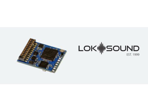 ESU LokSound 5 - Fx DCC/MM/SX/M4 Empty Decoder, 8-polig NEM652, retail, met speaker 11x15mm (ESU58210)