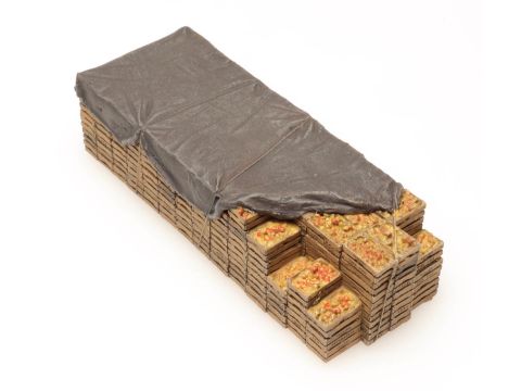 Artitec Lading: fruitkratten (60mm x 22mm) - Kant-en-klaar model uit resin, beschilderd - H0 / 1:87 (AR487.801.82)