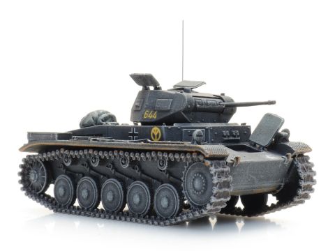 Artitec Pz.Kpfw. II Ausf. C, grau - Kant-en-klaar model uit resin, beschilderd - H0 / 1:87 (AR6870468)
