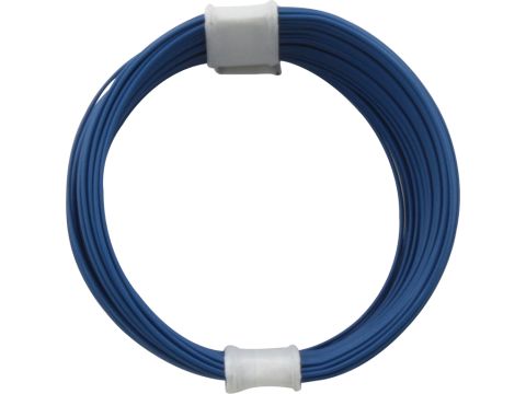 Donau Elektronik Montagedraad Flexibele kern - 0.04mm² - blauw - 10m (DO110-2)