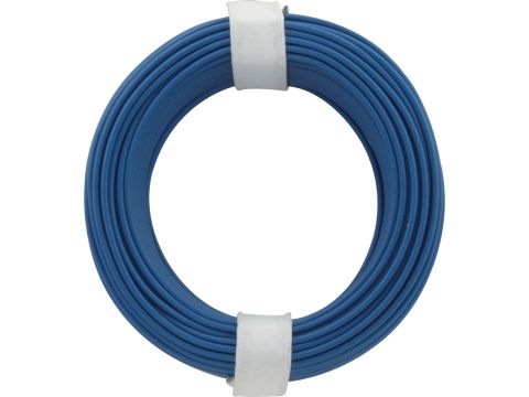 Donau Elektronik Montagedraad Flexibele kern LiY - 0.14mm² - blauw - 10m (DO118-2)