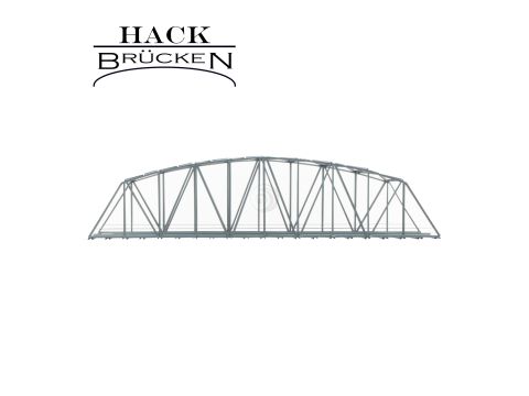 Hack Brücken Boogbrug - Dubbelspoor B50-2 - Grijs - 50cm - H0 / 1:87 (13500)