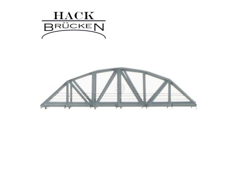 Hack Brücken N-Ligger Vakwerkbrug - Enkelspoor VB18 - Grijs - 18cm - H0 / 1:87 (10350)