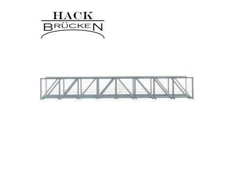 Hack Brücken N-Ligger Vakwerkbrug - Dubbelspoor V30-2 - Grijs - 30cm - H0 / 1:87 (10250)
