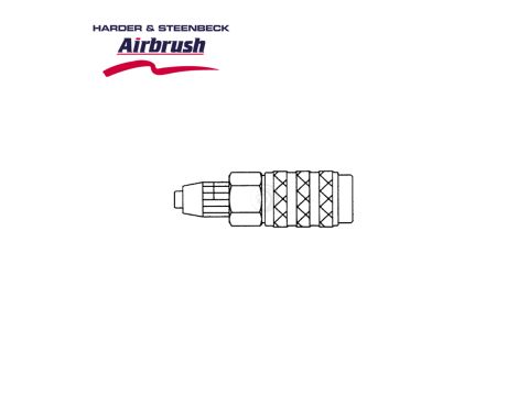 Harder & Steenbeck Schnellkupplung NW 5,0mm - Schraubtülle für Schlauch 4x6mm (106423)