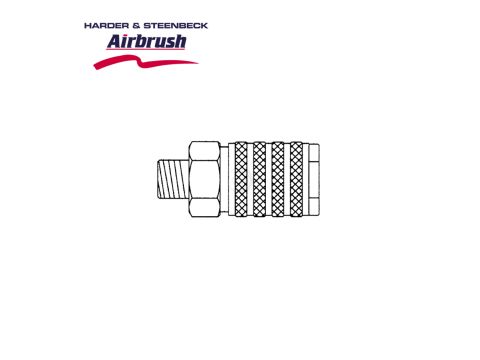 Harder & Steenbeck Schnellkupplung NW 7,2mm - G 1/4" Außengewinde (102014)