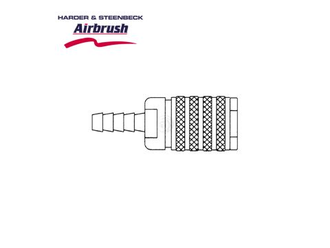 Harder & Steenbeck Schnellkupplung NW 7,2mm - Schlauchnippel für Schlauch 9mm (102094)