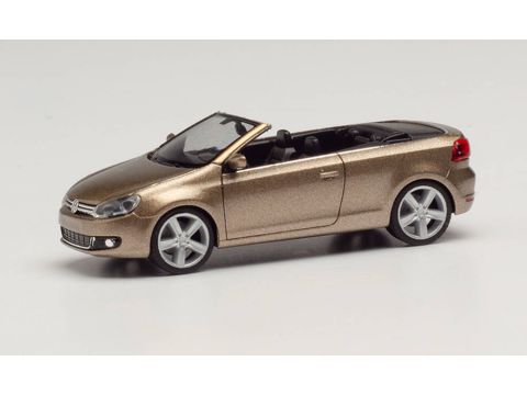 Herpa VW Golf V Cabrio, - sweet data gold meetalic - H0 / 1:87 (RI034869-002)