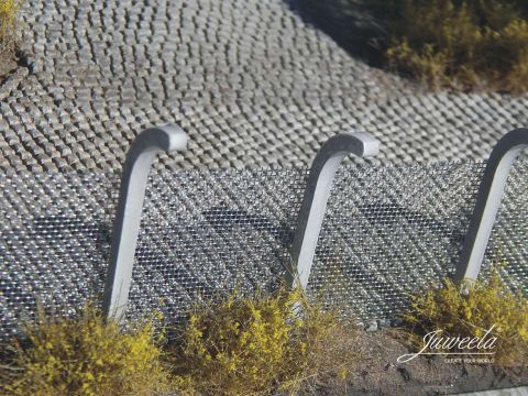 Juweela Beveiligingshek betonnen palen - GRIJS - 50cm - 1:45/1:50 (JW24247)