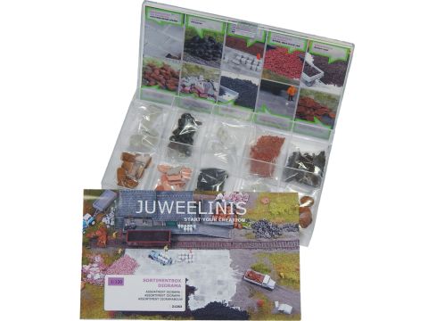 Juweela assortiments doos "diorama" 10 verschillende items - TT / 1:120 (JW21263)