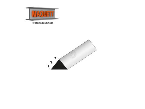 Maquett Styreen profielen - Driehoek 90 - Lengte: 330mm - Wit - 1,0mm / 0.04" (405-51-3-v)