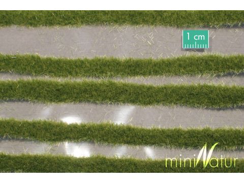 Mininatur Grasstrepen kort - Vroege herfst - ca. 15x4cm - H0 / TT (718-23S)
