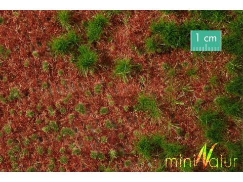 Mininatur Overwoekerde bosgrond - Zomer - ca.15x8 cm - H0 / TT (741-22MS)