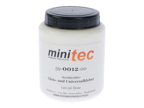 Minitec Hoog flexibele Spoor en Universeel lijm - 120 gr pot (59-0012-00)
