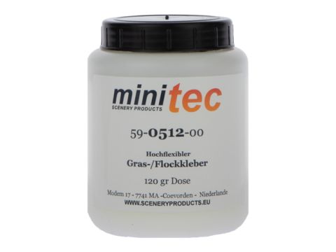 Minitec Hoog flexibele grasflock lijm - 120 gr pot (59-0512-00)