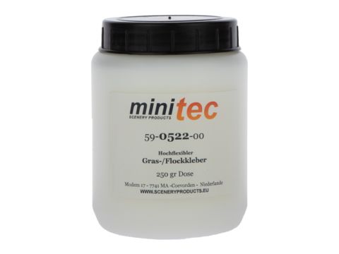 Minitec Hoog flexibele grasflock lijm - 250 gr pot (59-0522-00)