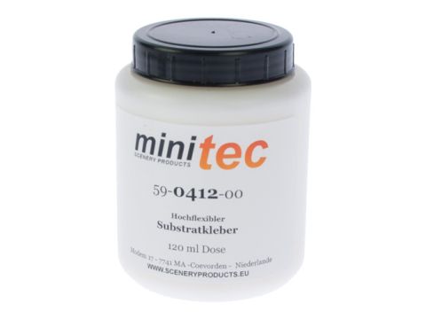 Minitec Hoog flexibele Substraat lijm - (Schouwpad/Beddingkant) - 120 gr pot (59-0412-00)