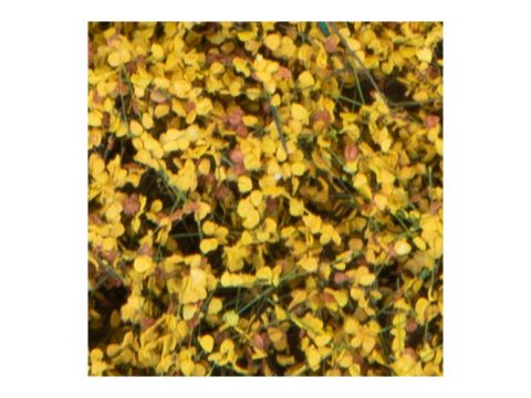 Silhouette Struiken / heggen - late herfst geel - 12 x 14 cm - H0 / TT (250-44)