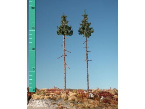 Silhouette Binnen bos groene spar - Zomer - 3 (ca. 22-29cm) - 1:45+ (275-32)