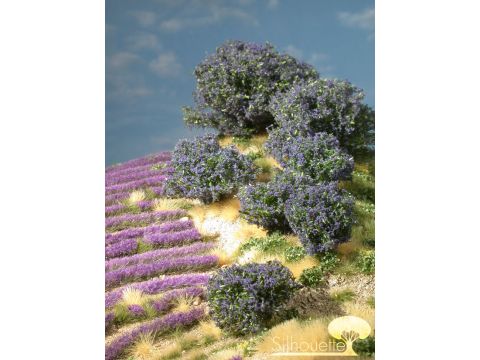 Silhouette Rhododendron - Blauw - 0 (< ca. 8cm) - H0 / TT (253-08)