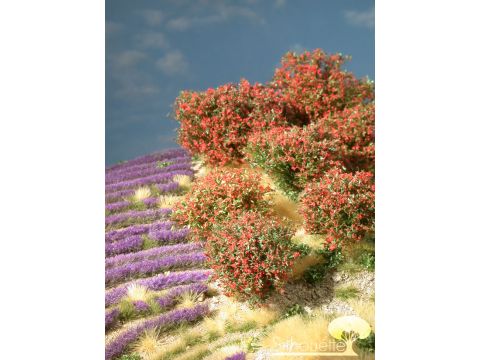 Silhouette Rhododendron - Rood - 0 (< ca. 8cm) - H0 / TT (253-04)