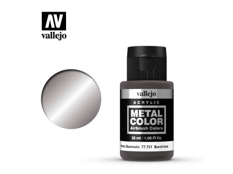 Vallejo Metal Color - Burnt Iron - 32 ml / 1.08 fl oz (77721)