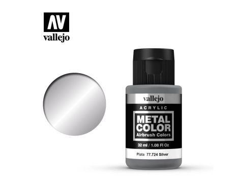 Vallejo Metal Color - Silver - 32 ml / 1.08 fl oz (77724)