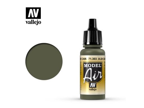 Vallejo Model Air - A-24M Camoufl age Green - 17 ml (71.303)