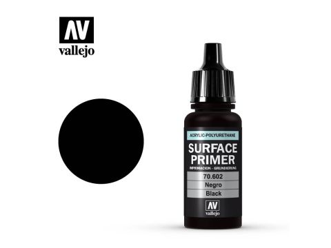 Vallejo Surface Primer - Black - 17 ml (70.602)