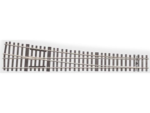 Weinert - Mein Gleis Verkorte wissel rechts (8,6°) lengte 264mm radius in afbuigende deel 1450mm kant en klaar - H0 / 1:87 (74402)