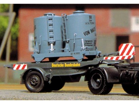 Weinert Modellbau Ackermann-oplegger met betonbakken - H0 / 1:87 (4528)