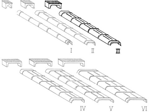 Weinert Modellbau Plaatstalen kanalen en rolboxen voor trekkabels in maat III - H0 / 1:87 (72073)