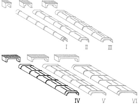 Weinert Modellbau Plaatstalen kanalen en rolboxen voor trekkabels in maat IV - H0 / 1:87 (72074)