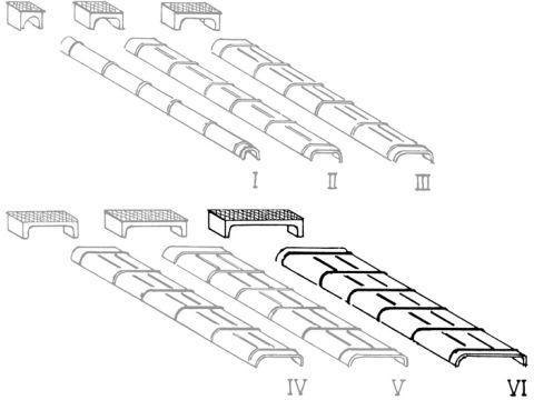 Weinert Modellbau Plaatstalen kanalen en rolboxen voor trekkabels in maat VI - H0 / 1:87 (72076)