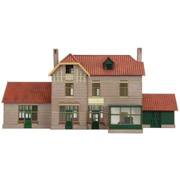 Unique Laser-Cut Bouwpakket - Station "Mariënberg" - L: 330mm x B: 160mm x H: 150mm - H0 / 1:87 (10-0046-04)