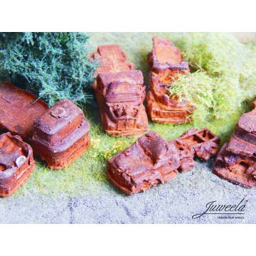 Juweela sloop vrachtwagens - roestig - 8x - TT / 1:120 (JW21271)