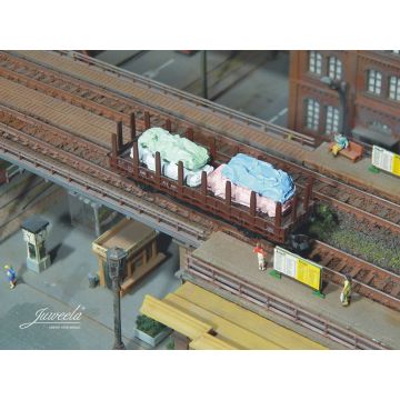 Juweela verroeste auto's - gekleurd - 6 Stk. - N / 1:160 (JW21604)