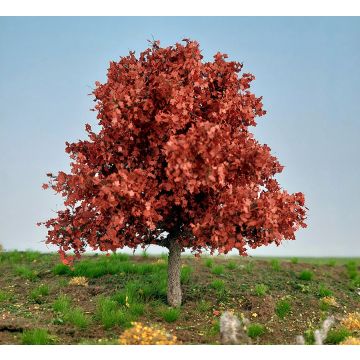 Silhouette Esdoorn - late herfst -  - rood - CA. 8cm - Z / N / TT / H0 (230-65)