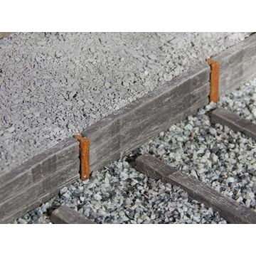 Juweela SPOORWEGPLATFORM VULLEN HOUTEN DWARSLIGGER - ca. 45cm - 0 / 1:43,5 (JW24251)