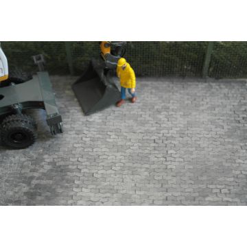 Juweela Straatstenen type W - Licht grijs - ca. 2.000x - H0 / 1:87 (JW28087)