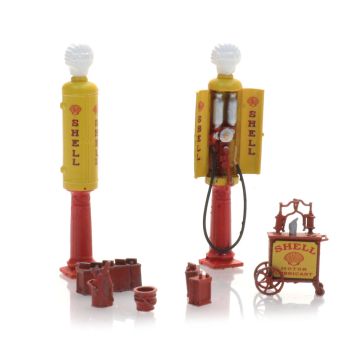 Artitec Set oude benzinepompen Shell - H0 / 1:87 (AR387.543)
