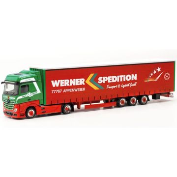 Herpa Mercedes Benz Actros B. 15m Low.Sz. Werner - H0 / 1:87 (H317214)