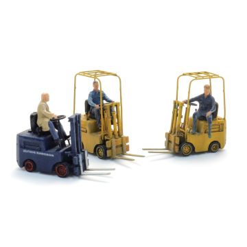 Artitec Heftruck chauffeurs 1950-80 - Kant-en-klaar model uit resin, beschilderd - H0 / 1:87 (AR5870032)