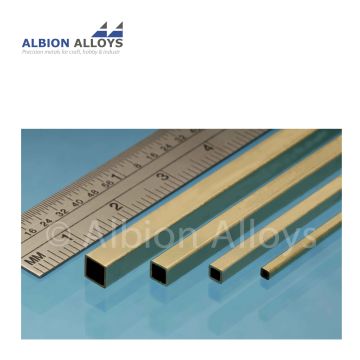 Albion Alloys Messing buis vierkant - 2.4  mm (SSB2M)