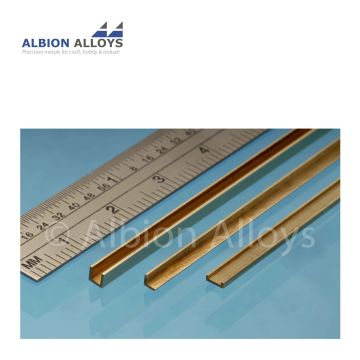Albion Alloys Messing U-profiel - 1 x 1 x 1 mm   (UC1)