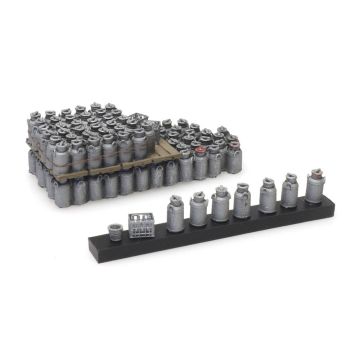 Artitec Lading: melkbussen (52mm x 22 mm) - Kant-en-klaar model uit resin, beschilderd - H0 / 1:87 (AR487.801.80)