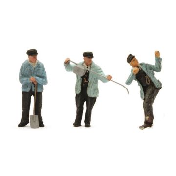 Artitec Set met 3x personeel stoomtijdperk "Jacob Olie" - Kant-en-klaar model uit resin, beschilderd - H0 / 1:87 (AR387.178)