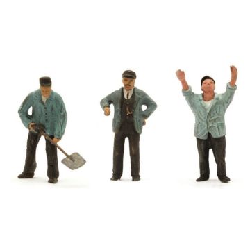 Artitec Set met 3x personeel stoomtijdperk "Willem Ryersma" - Kant-en-klaar model uit resin, beschilderd - H0 / 1:87 (AR387.177)