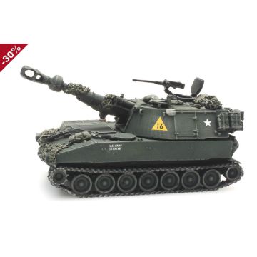 Artitec US M109 A1 combat ready - Kant-en-klaar model uit resin, beschilderd    - H0 / 1:87 (AR6870121)
