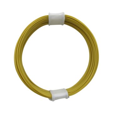 Donau Elektronik Montagedraad Flexibele kern - 0.04mm² - geel - 10m (DO110-3)